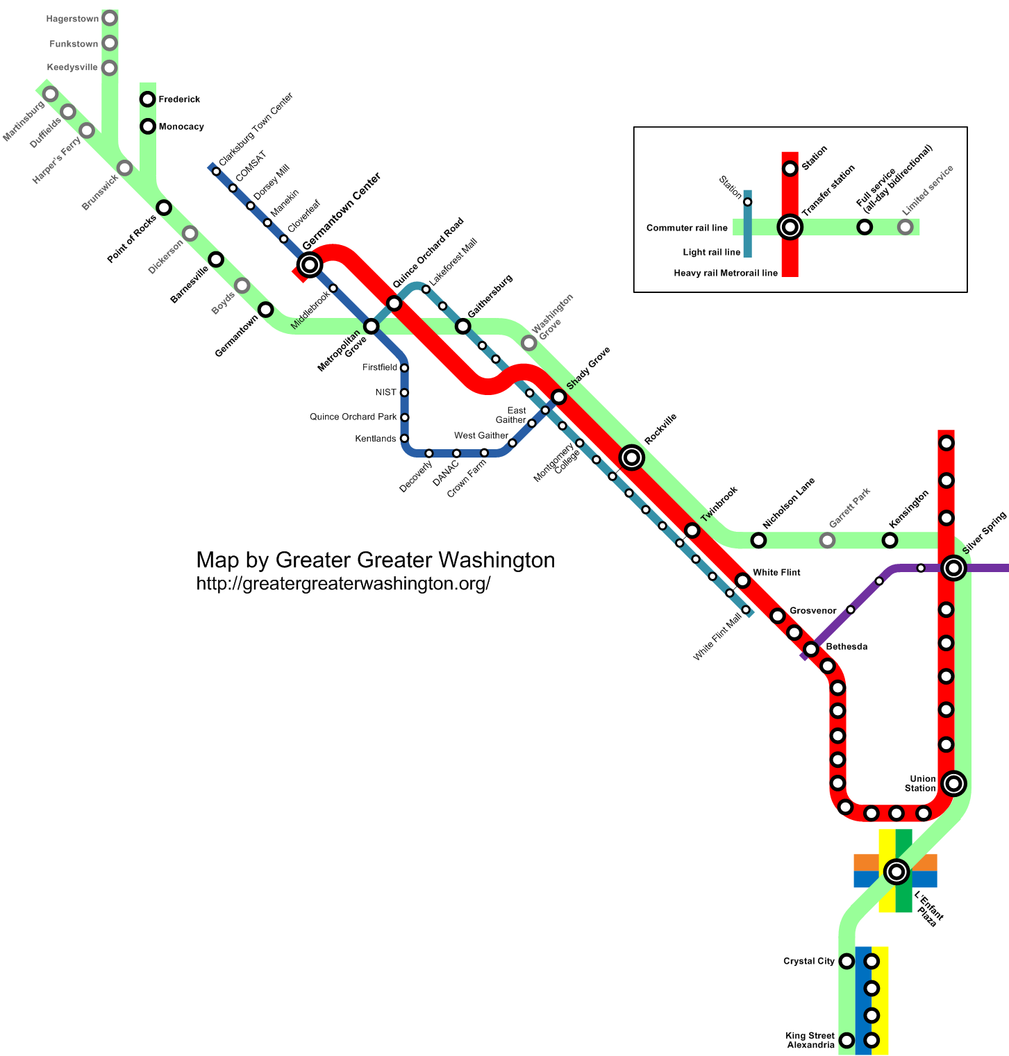 transit vision map for I-270 corridor